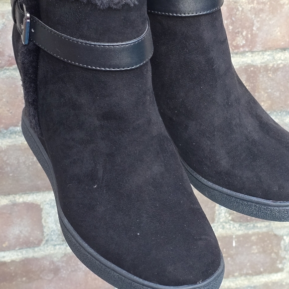 Unisa Wedges Suede Booties Boots Sz 8.5 - Picture 6 of 12